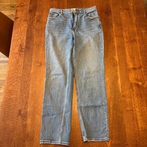 Abercrombie Curve Love The Ankle Straight Ultra High Rise Jeans, 30/10